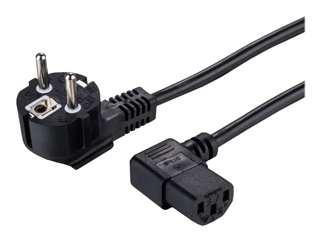 LinkIT strømkabel CEE 7/7 - C13 svart 5m LSZH | Høyre Schuko - C13 | 3x1,00mm² 