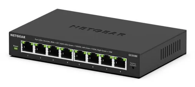 Netgear GS308E Managed L2/L3 Gigabit (10/100/1000) 
