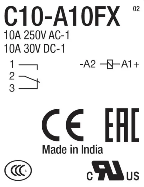 Comatreleco Interf.rele IRC 1-pol 10A slukked. LED 24V DC 