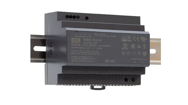 Mean Well HDR-150-24 Strømforsyning 24V, 6,25A, 150W 