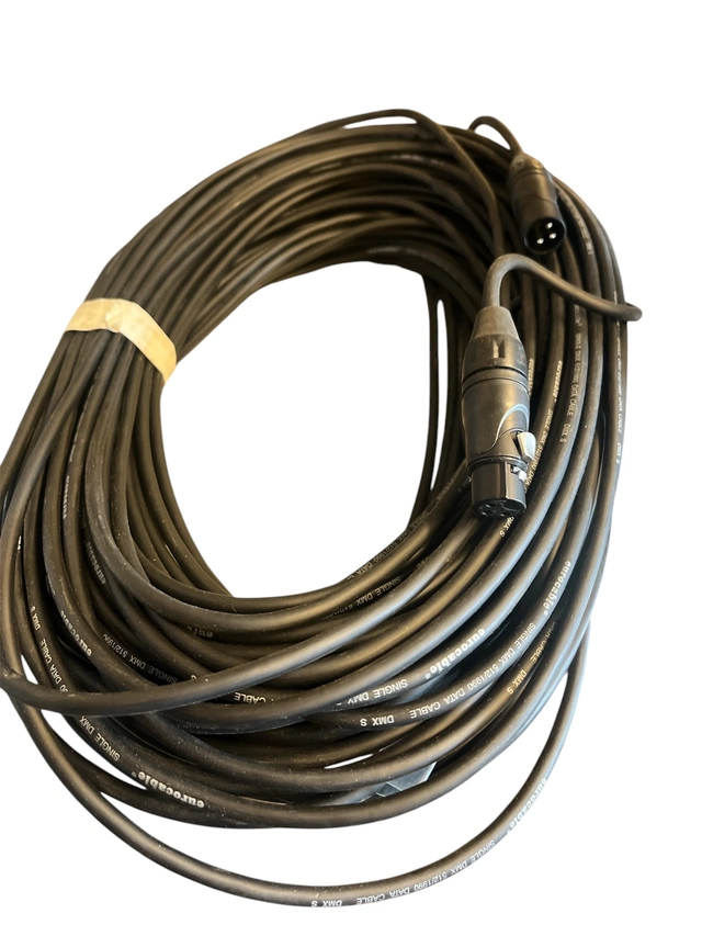 DMX Cable  25m 3-Pin Male to Female Black 1P DMX Cable 