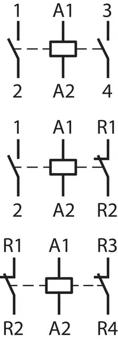 Comatreleco Normkontaktor RIC 20A 2 NO 24V AC/DC 