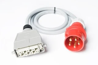 LMT-CAB Kraftkabel 32A 400V-Harting 3 fas-Harting  ADB Okero PDU 