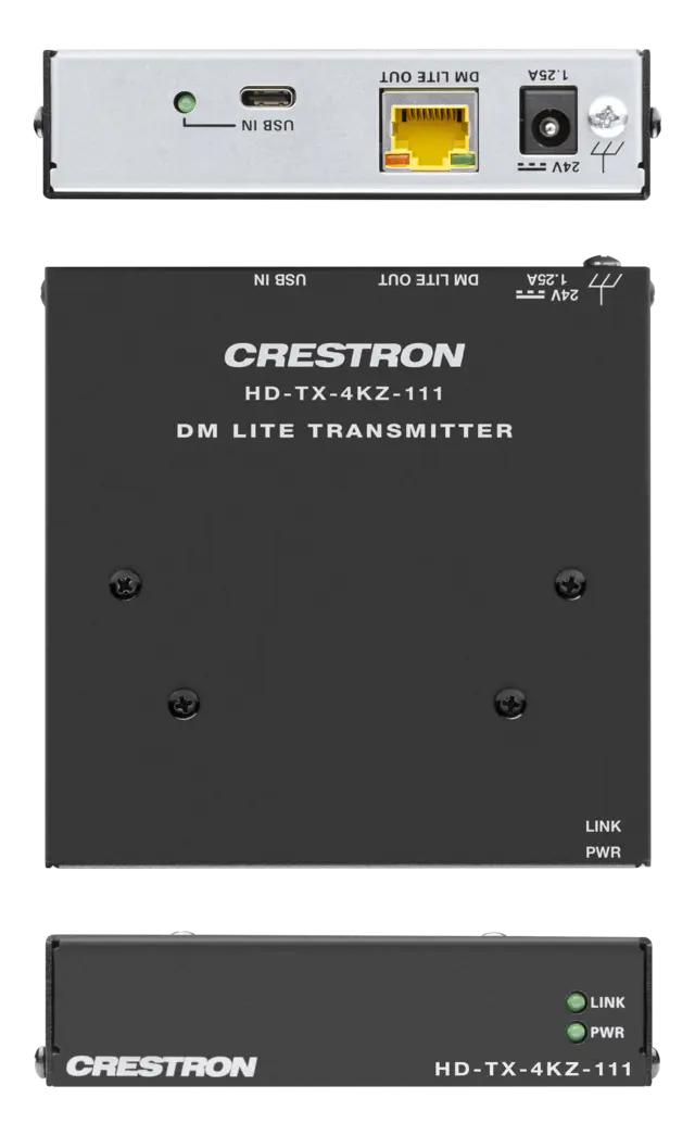 Crestron HD-TX-4KZ-111 DM-Sender 4K60 4:4:4  med USB-C Inngang 