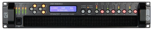 Linea 48 M10 8x 1,250W at 2,4 or 8 Ohm DSP 8x Analogue, 2x AES3 DANTE Touring 