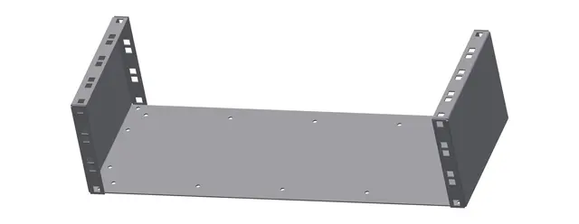LMT 3U Rack for montering under bord 