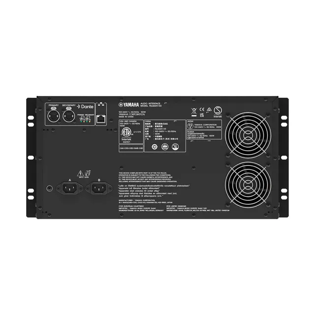 Yamaha RIO3224-D3 Dante rack I/O, 32/24 