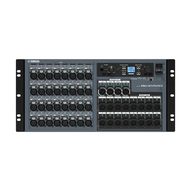 Yamaha RIO3224-D3 Dante rack I/O, 32/24 
