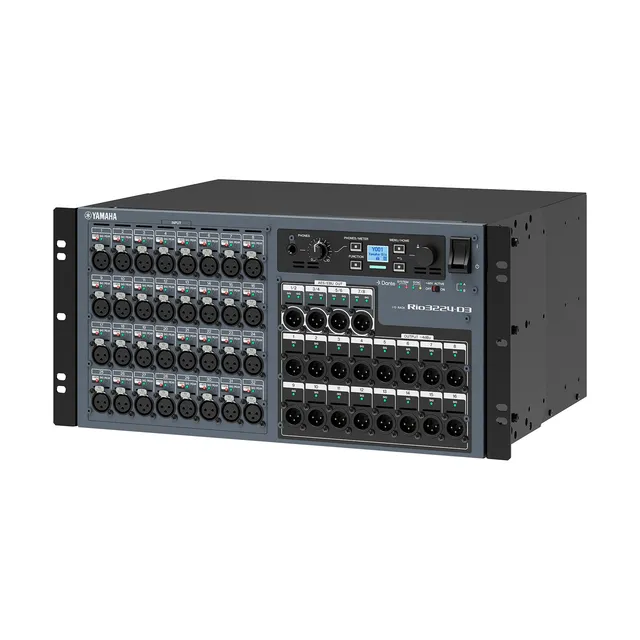 Yamaha RIO3224-D3 Dante rack I/O, 32/24 
