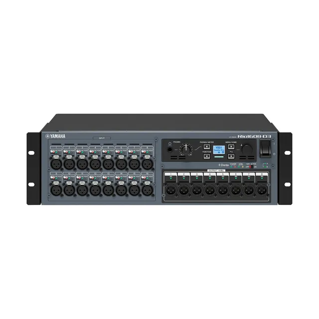 Yamaha RIO1608-D3 Dante rack I/O, 16/ 8 