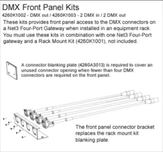 ETC Front Panel DMX 4 Out Kit 