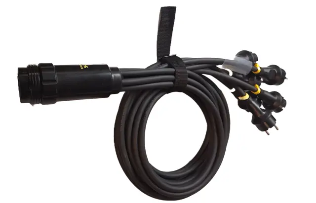 LMT-CAB Soca Blekksprut 1,5mm² 6x1,5 meter m/stropp og krymp 