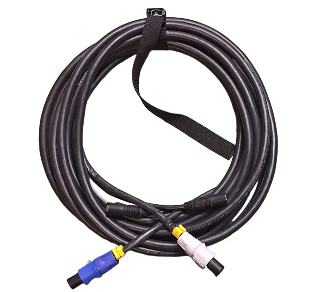 LMT-CAB Hybridkabel powerCon/Cat6 10,0 meter m/stropp, lengdemerk & krymp 