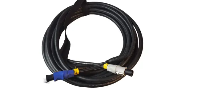 LMT-CAB Hybridkabel powerCon/Cat6 10,0 meter m/stropp, lengdemerk & krymp 