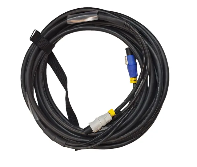 LMT-CAB Hybridkabel powerCon/Cat6 10,0 meter m/stropp, lengdemerk & krymp 