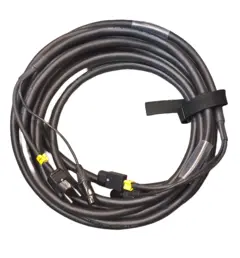LMT-CAB Hybridkabel SchukoEuro/XLR3P 10 meter m/stropp,lengdemerk &amp; krymp