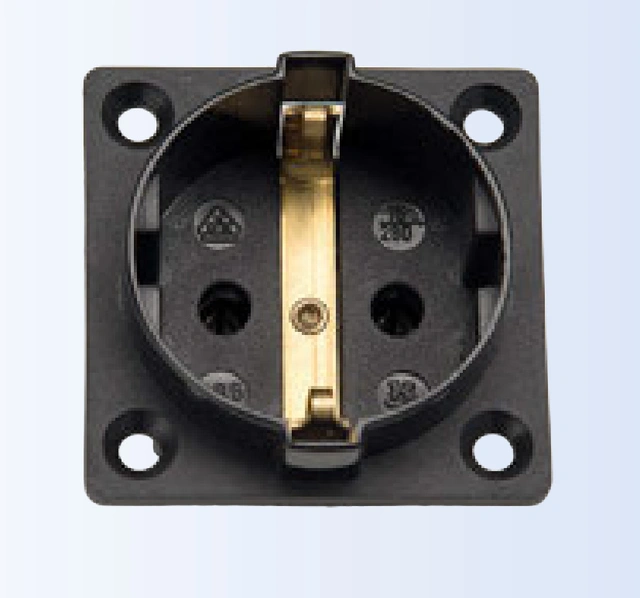 Martin Kaiser Skjøtekontakt 1 veis Chassis Maks 16A Skruterminal 