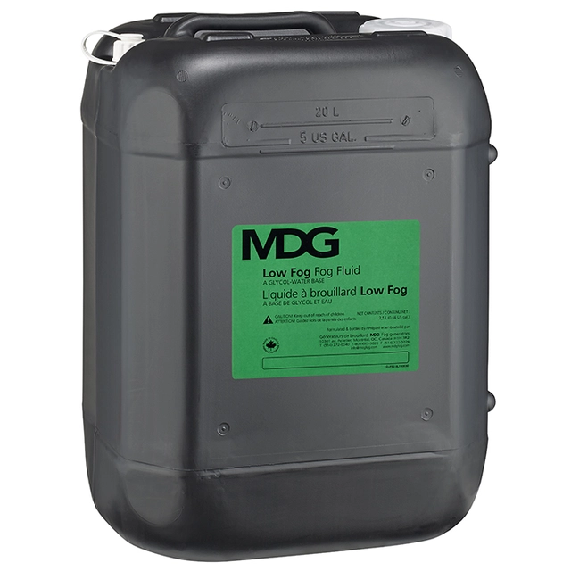 MDG LOW FOG FLUID, a glycol base fog flu id. 20L 