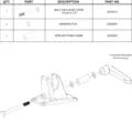 KinoF. Mount Hardware Replacement kit- P RT-MD42