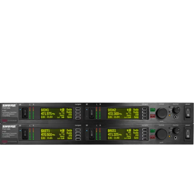 Shure PSM1000 Dual-Channel Transmitter 470-542MHz 