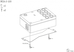 Sundrax DMX Splitter Surface mounting kit for Splitter Duo