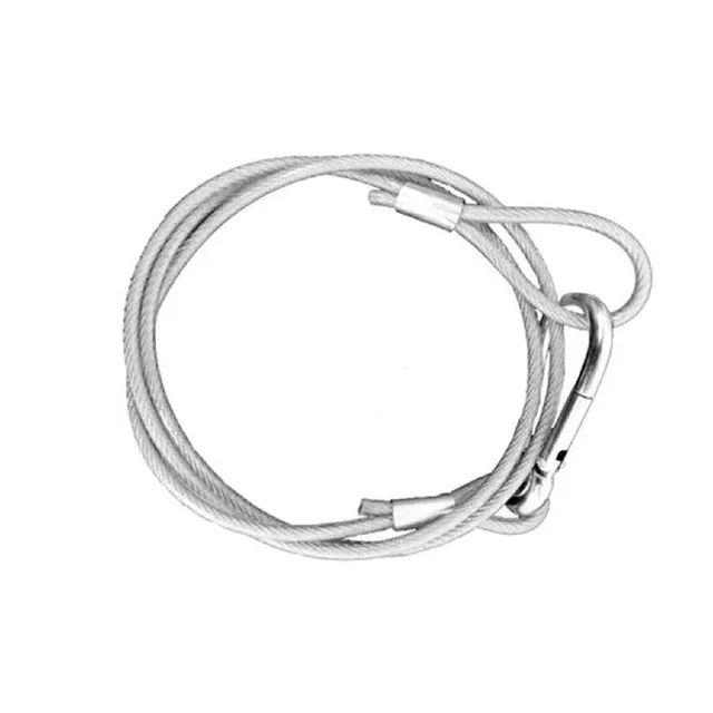 VELVET Safety cable 1m. Safety cable (5mm) 1m/3ft max load 25 kg 