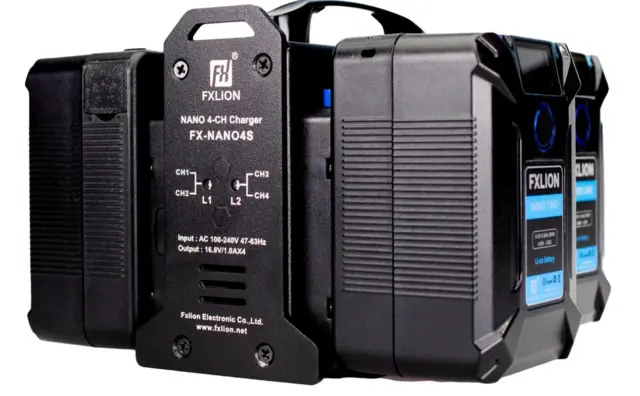 FXLion Nano 4-ch V-mount charger 