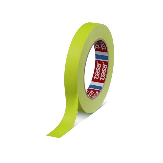 TESA 04671 25m x 19mm, Highlite Gul, Tekstiltape 