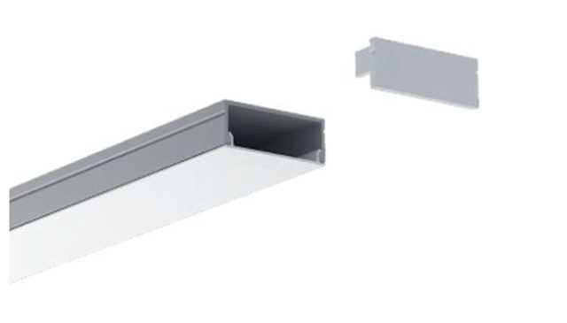 Protech Alu-profile for 24mm tape (dual) 2m, 30x10 