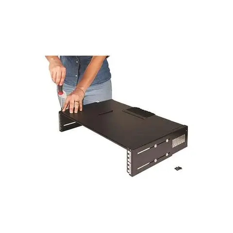Lande Topp/bunnplate for Set&Stack 19" Justerbar topp-/bunnplate | Svart 