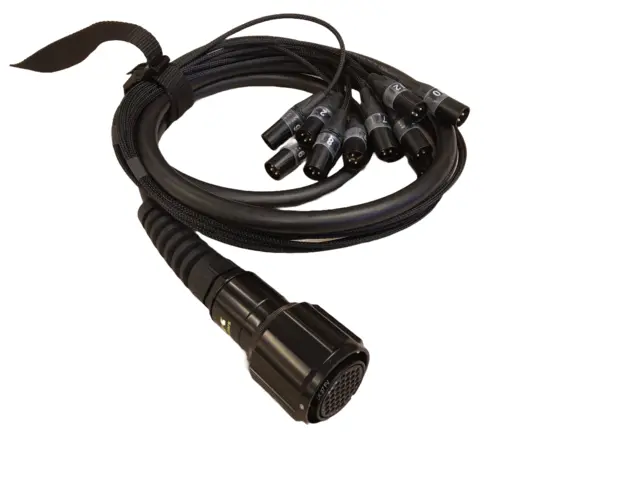 LMT-CAB Lyd Fanout LK37F til 12 x XLR-M 2,8 meter m/stropp krymp 