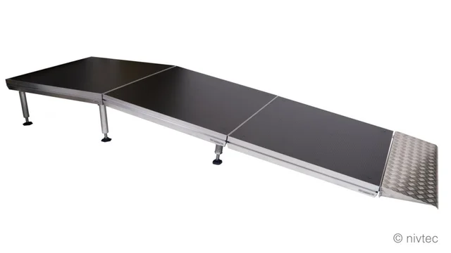 Nivtec wedge for ramp, width: 150cm warted sheet aluminium 