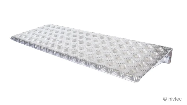 Nivtec wedge for ramp, width: 150cm warted sheet aluminium 