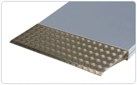 Nivtec wedge for ramp, width: 150cm warted sheet aluminium 