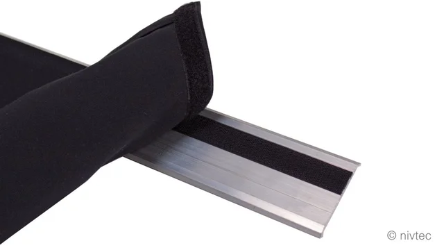 Nivtec velcro tape Pressogrip-Haft self adhesive, black, wi 