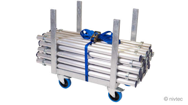 Nivtec trolley for legs, small 64 x 48cm, incl. belt 1,6 t 