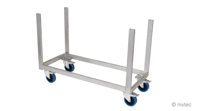 Nivtec trolley for braces large, 108 x 48cm, incl. belt 1 