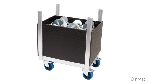 Nivtec trolley for accessories, small 64 x 48cm, with floor 
