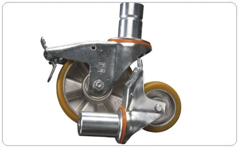 Nivtec swivel wheel Ø10 cm with brake for h: 22 cm, pr stk 