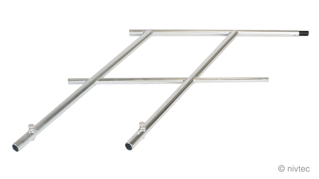 Nivtec stairway rail, H:100cm double middle part (#214) 