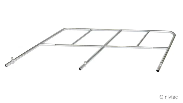 Nivtec single rail, H: 100cm for stair stringer, 4 steps 