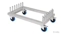 Nivtec rail trolley, small for 14 small rails, 94 x 60cm