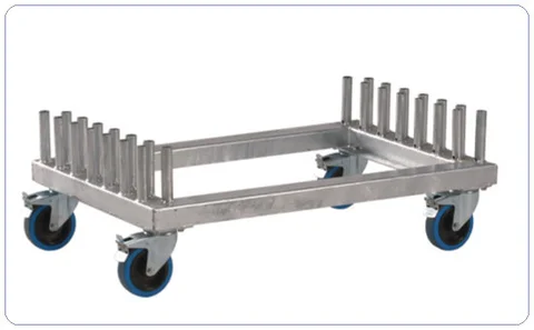 Nivtec rail trolley, small for 14 small rails, 94 x 60cm 