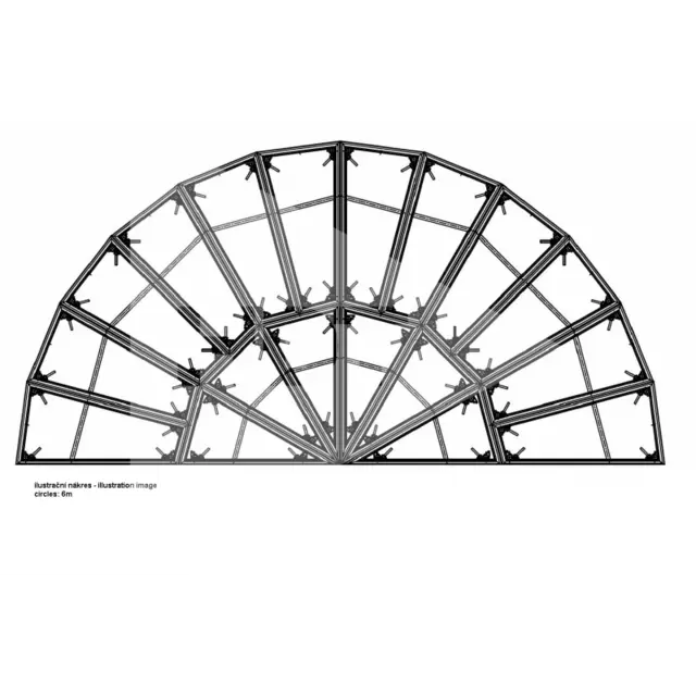 Nivtec platform, triangle, straight edge for circle Ø 4 m (#27) 