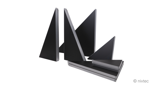 Nivtec platform, triangle 100 x 45° x 100cm 