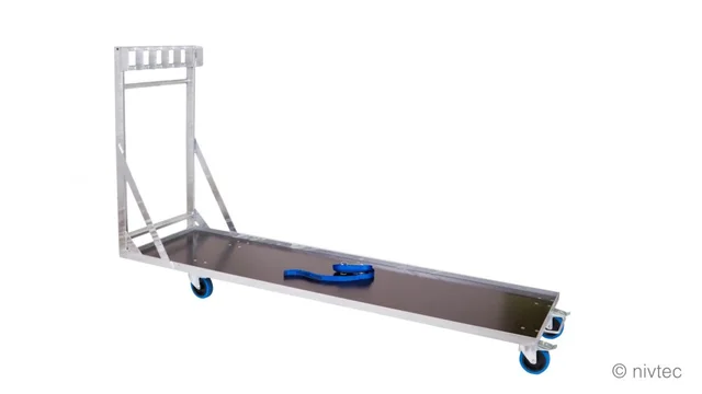 Nivtec platform trolley, large for 6 platforms, 216 x 59cm 