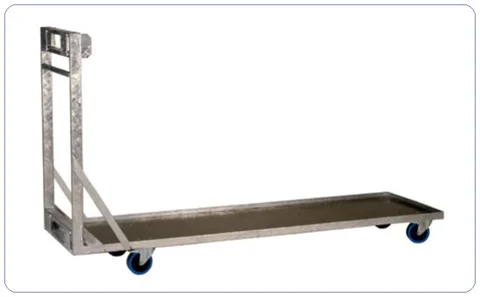 Nivtec platform trolley, large for 6 platforms, 216 x 59cm 