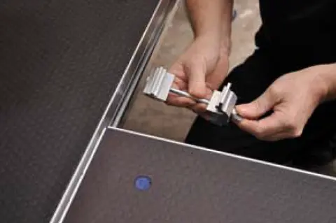 Nivtec platform link alu, for platforms with groove 