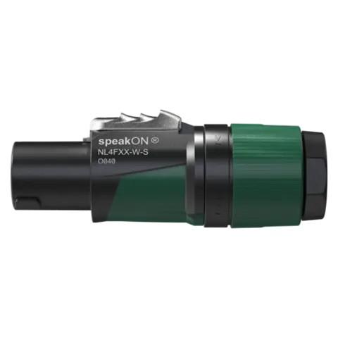Neutrik NL4FXX-W-S Speakon plugg 4P Skru 6-12mm Hun 