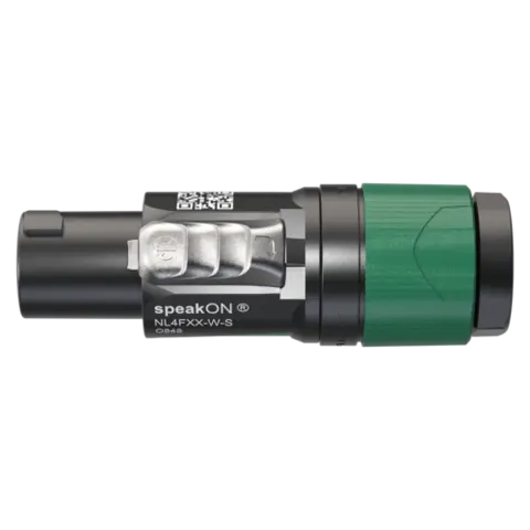 Neutrik NL4FXX-W-S Speakon plugg 4P Skru 6-12mm Hun 
